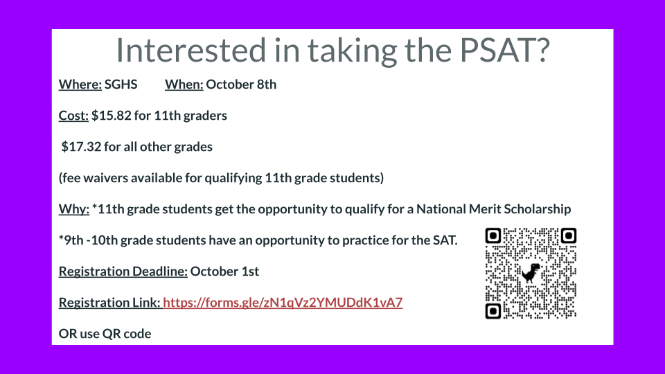  PSAT Info